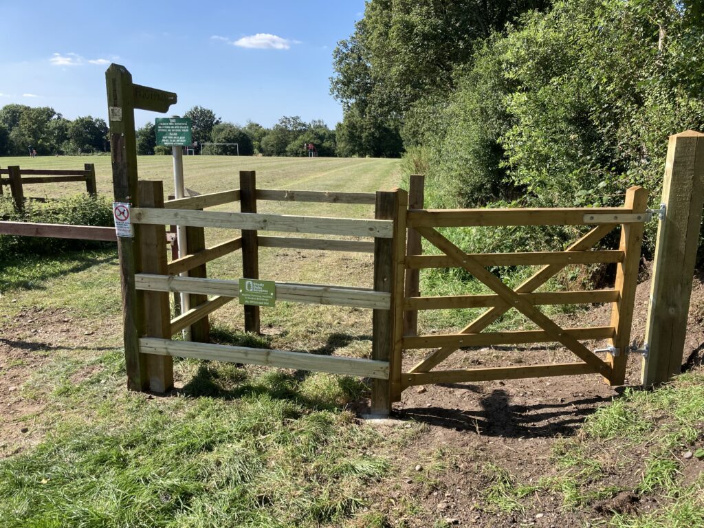 Kissing Gate with rail fence