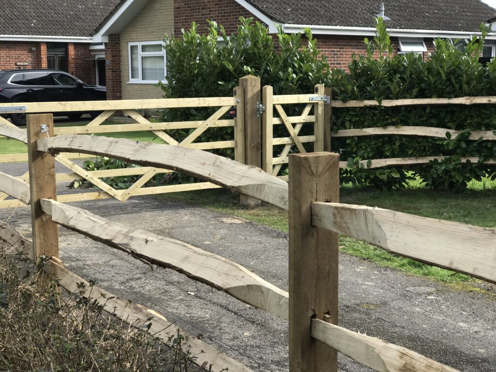 Fence with a gate